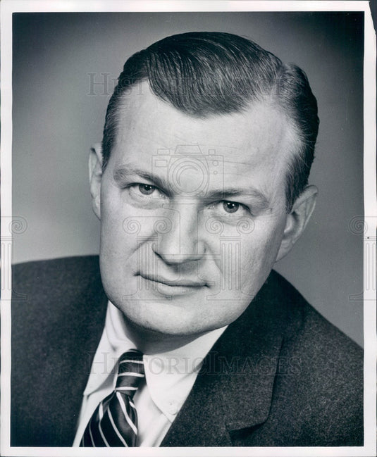 1953 Detroit, Michigan Willard Walbridge of WWJ Press Photo - Historic Images