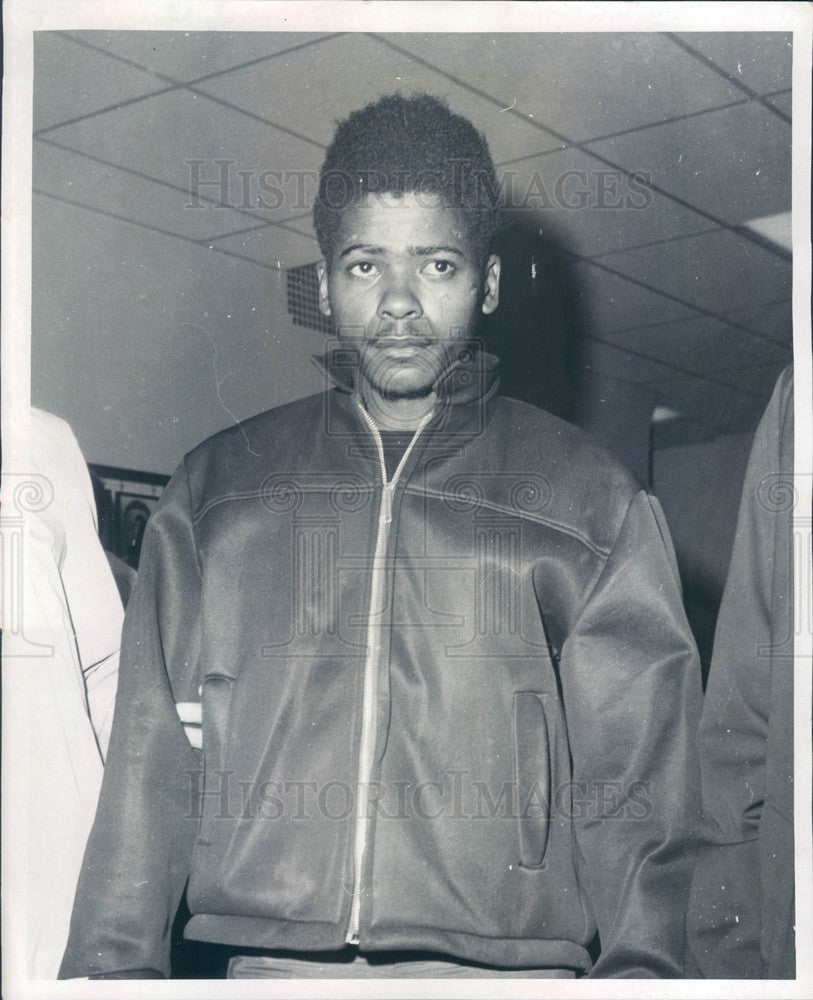 1969 Detroit, Michigan Murder Suspect Ernest Walker Press Photo - Historic Images