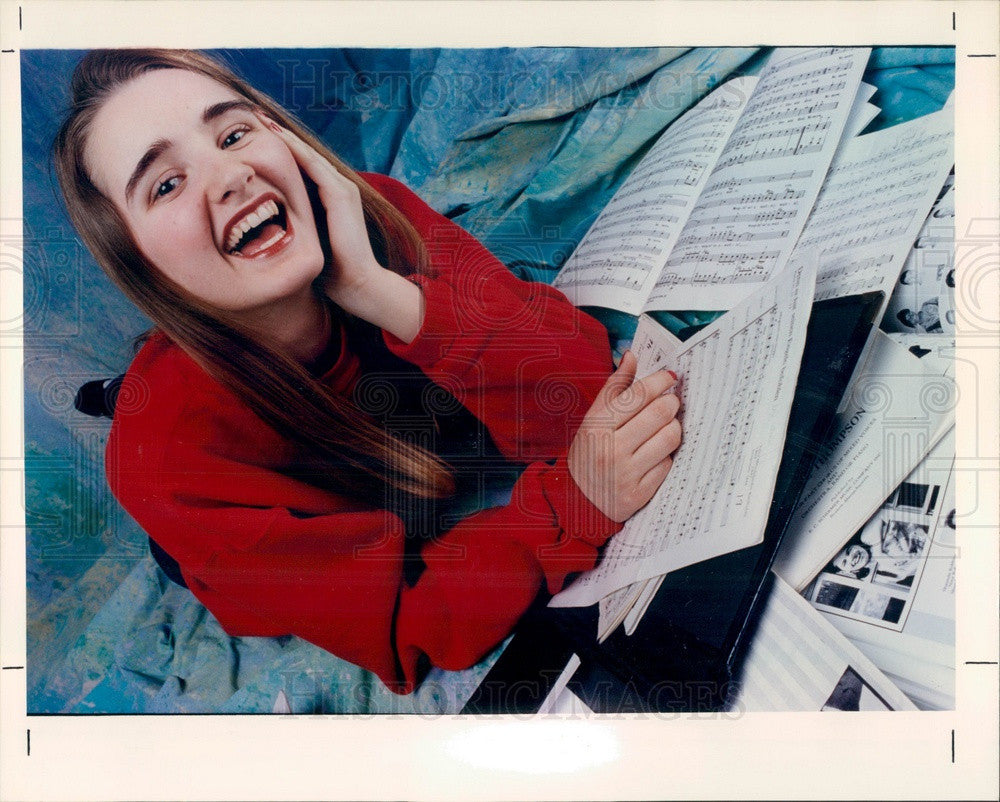 1994 Ypsilanti, Michigan High School Student Emily Walker Press Photo - Historic Images