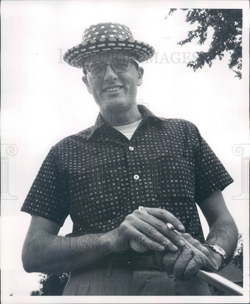 1957 CO, Denver Post Cartoonist Paul Conrad, Pulitzer Prize Winner Press Photo - Historic Images