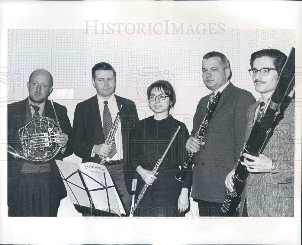 1974 The Colorado Woodwinds, Howard Waxer, Jeremy Ferguson Press Photo - Historic Images