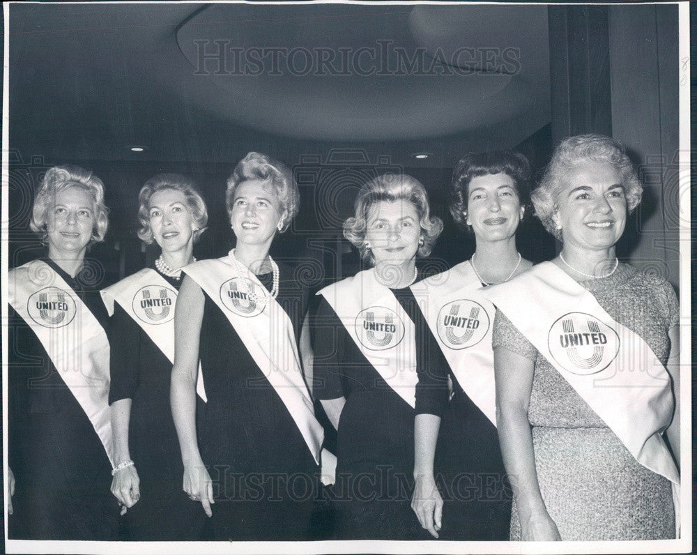 1963 Denver, Colorado United Fund Hostesses Press Photo - Historic Images