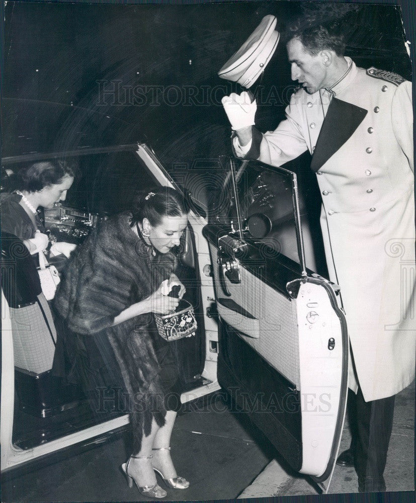 1954 Denver, Colorado Society Mrs Neil Cullen & Elmira Elliott Press Photo - Historic Images