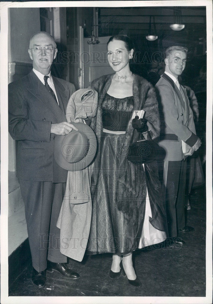 1954 Denver, Colorado Mr & Mrs Neil Cullen Press Photo - Historic Images