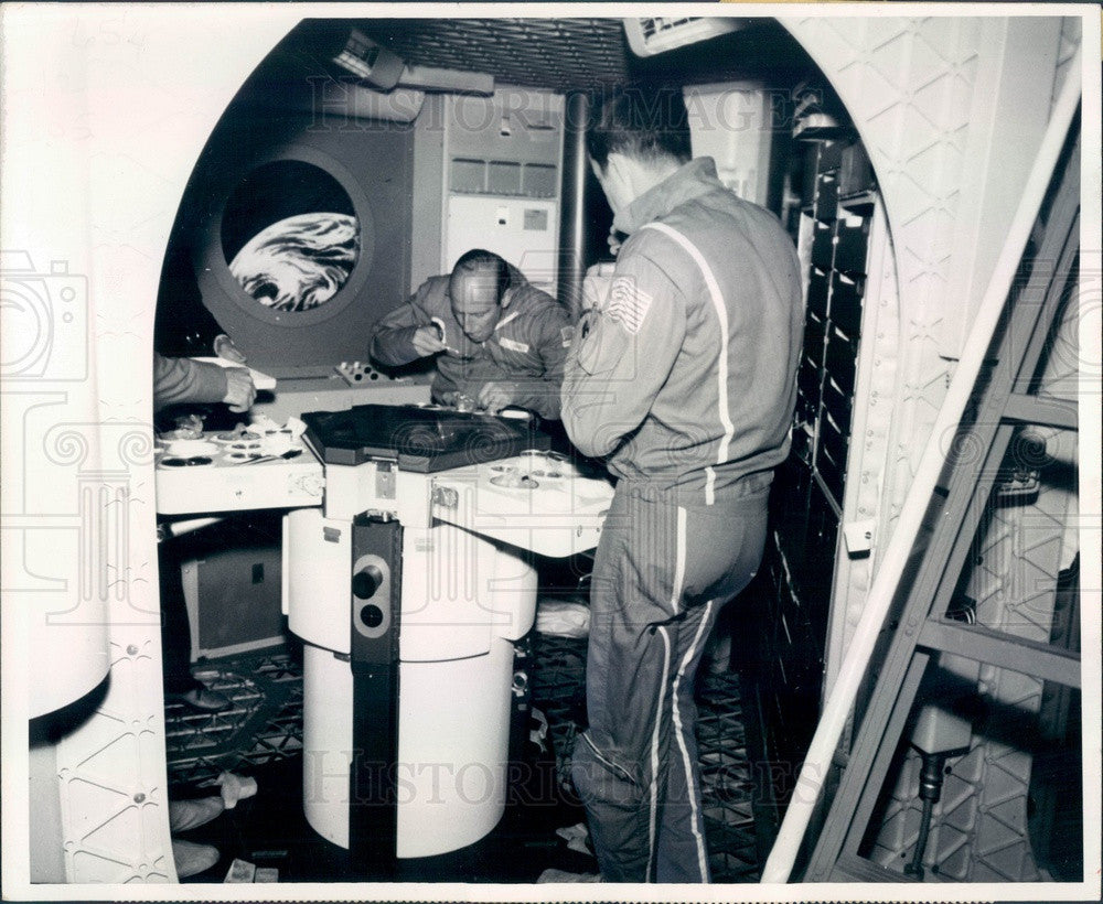 1973 Skylab Astronauts Pete Conrad & Dr. Joseph Kerwin in Training Press Photo - Historic Images