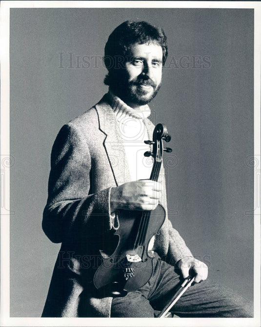 1986 Denver, Colorado Fiddler Mike Connelly Press Photo - Historic Images