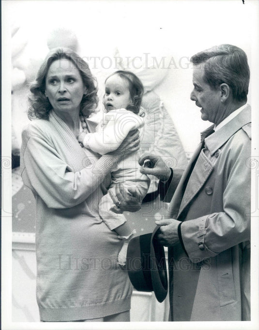 1987 Hollywood Actors Bonnie Bartlett & William Daniels St Elsewhere Press Photo - Historic Images