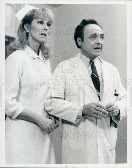1986 Hollywood Actors Ed Flanders/Christina Pickles St Elsewhere Press Photo - Historic Images