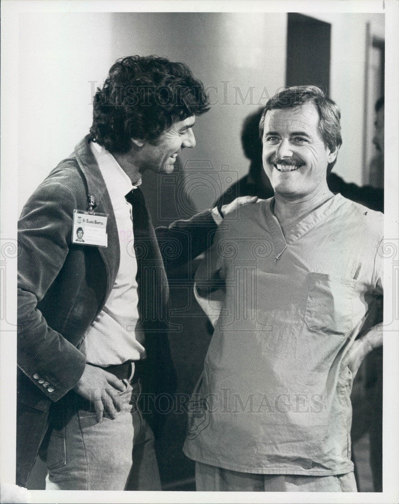 1983 Hollywood Actors David Birney/William Daniels TV St Elsewhere Press Photo - Historic Images