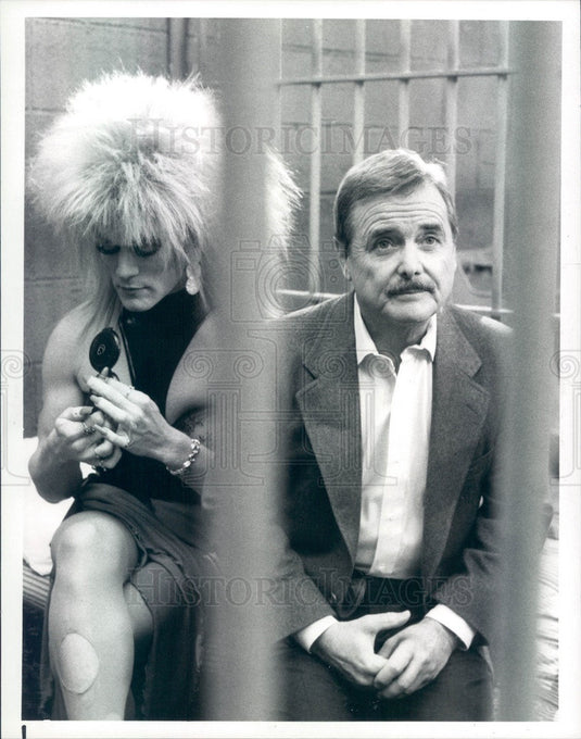1987 Hollywood Actors William Daniels/William Marpneu St Elsewhere Press Photo - Historic Images