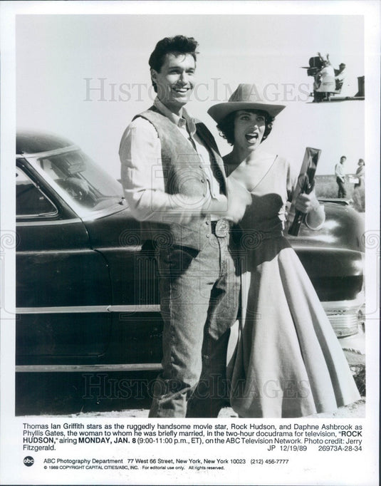 1990 Actors Thomas Griffith & Daphne Ashbrook The Rock Hudson Story Press Photo - Historic Images
