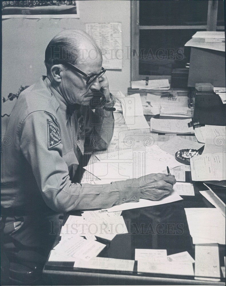 1962 Clear Creek County, Colorado Sheriff Harold Brumbaugh Press Photo - Historic Images