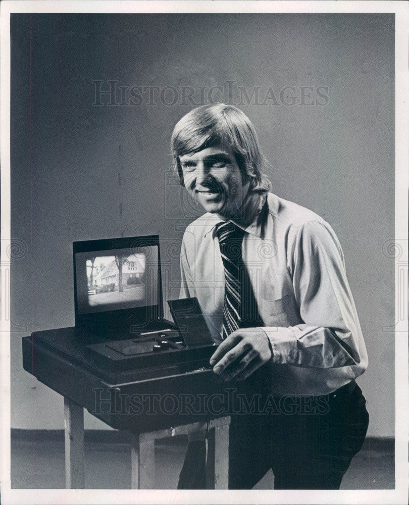 1973 Denver, Colorado Reel Enterprises President James Brunkella Press Photo - Historic Images