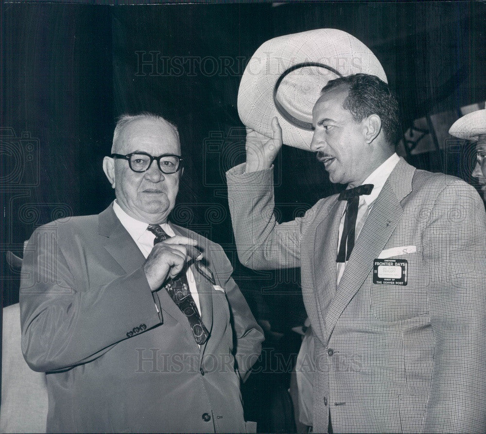 1955 Colorado Springs, Colorado Police Chief IB (Dad) Bruce Press Photo - Historic Images