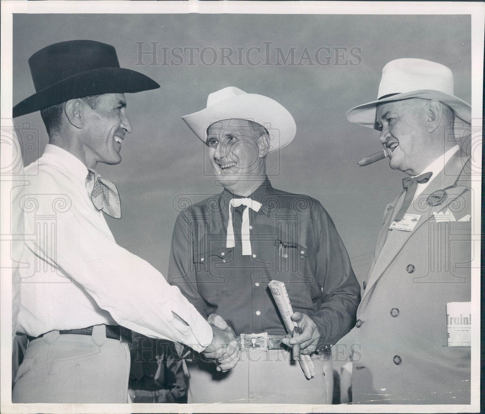 1952 Colorado Springs, Colorado Police Chief IB (Dad) Bruce Press Photo - Historic Images