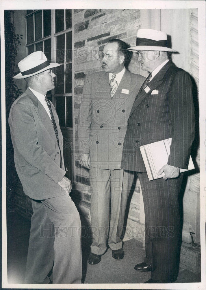 1949 Colorado Springs, Colorado Police Chief IB (Dad) Bruce Press Photo - Historic Images