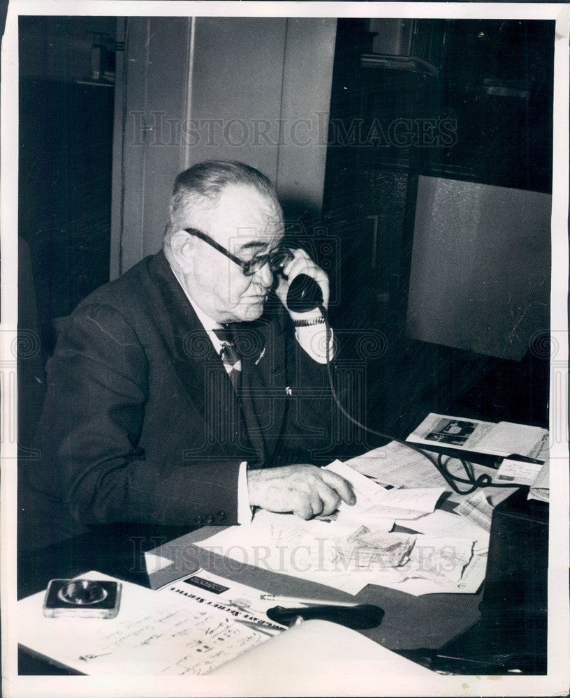 1950 Colorado Springs, Colorado Police Chief IB (Dad) Bruce Press Photo - Historic Images