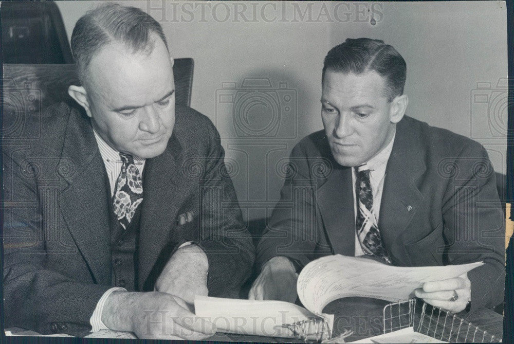 1937 Colorado Springs, Colorado Police Chief IB (Dad) Bruce Press Photo - Historic Images