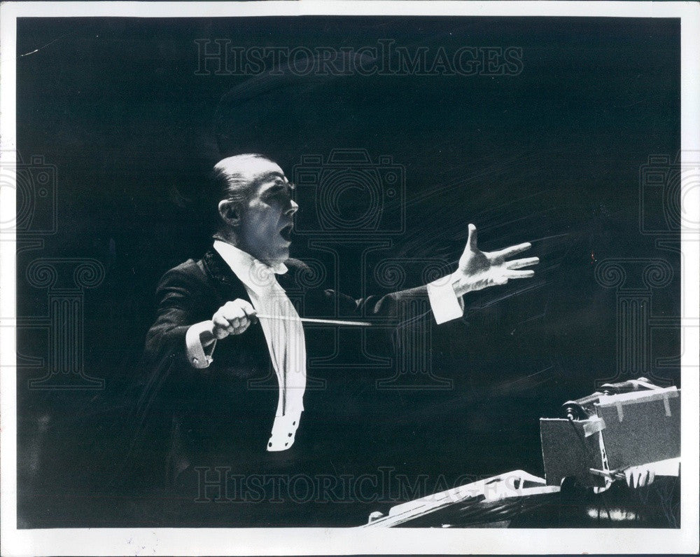 1972 Detroit, Michigan Symphony Orchestra Conductor Sixten Ehrling Press Photo - Historic Images