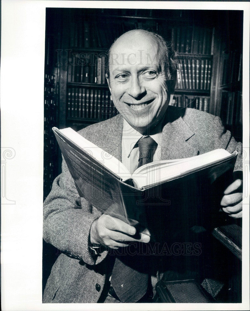 1980 Oxford American Dictionary Author Eugene Ehrlich Press Photo - Historic Images