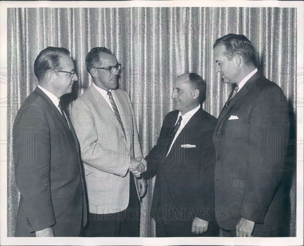 1963 Colorado Hospital Assn Officers Robert Denholm, Norman Losh Press Photo - Historic Images