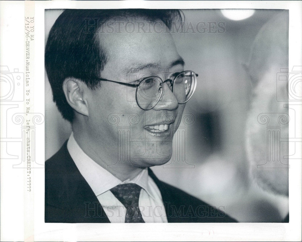 1996 Grammy Winning Cellist Yo -Yo Ma Press Photo - Historic Images