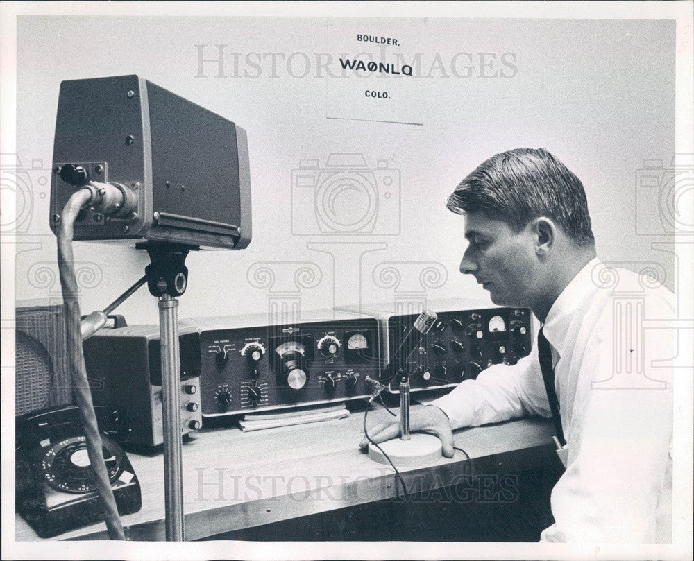 1967 Boulder, Colorado Ham Radio Operator Copthorne Macdonald Press Photo - Historic Images