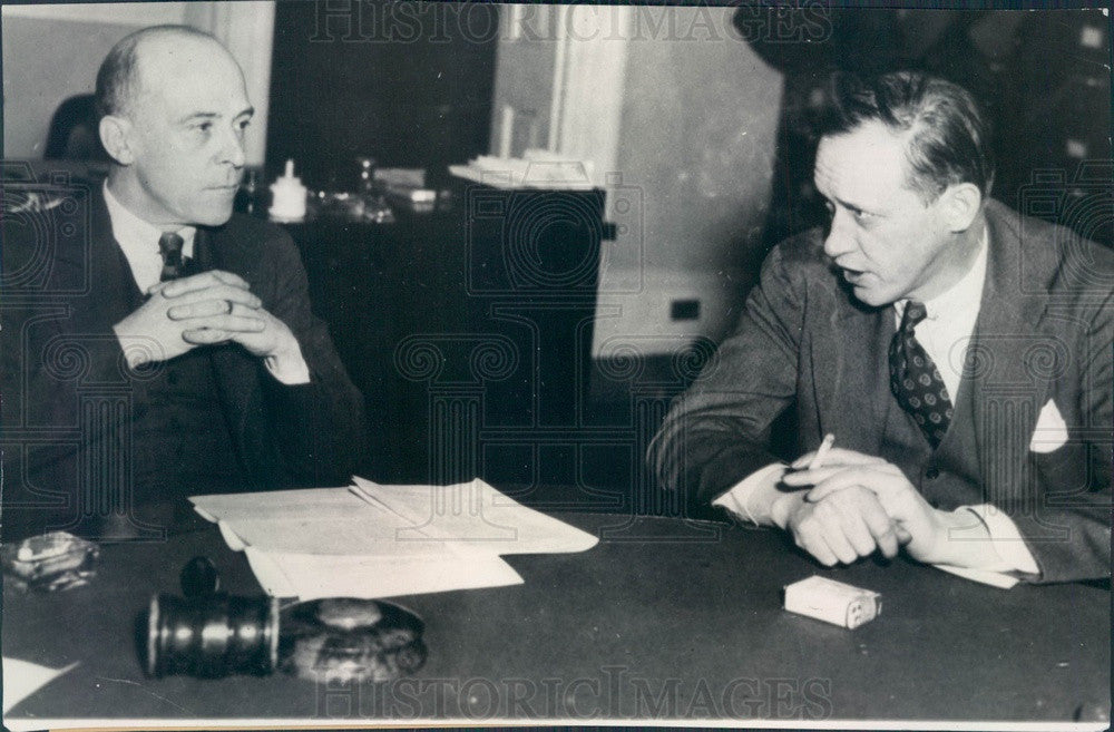 1934 Works Progress Administration Head Harry L. Hopkins Press Photo - Historic Images