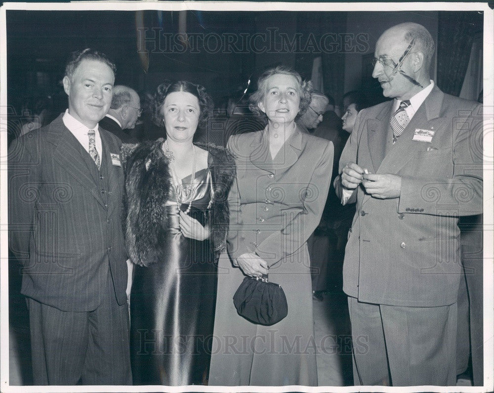 1949 Colorado Judge Henry Lindsley, Albert Isbill &amp; Wives Press Photo - Historic Images