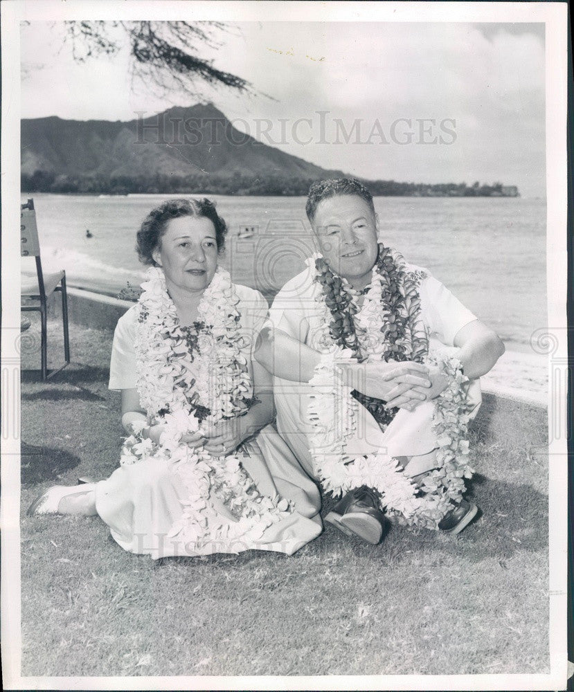 1953 Colorado Judge &amp; Mrs Henry Lindsley Press Photo - Historic Images