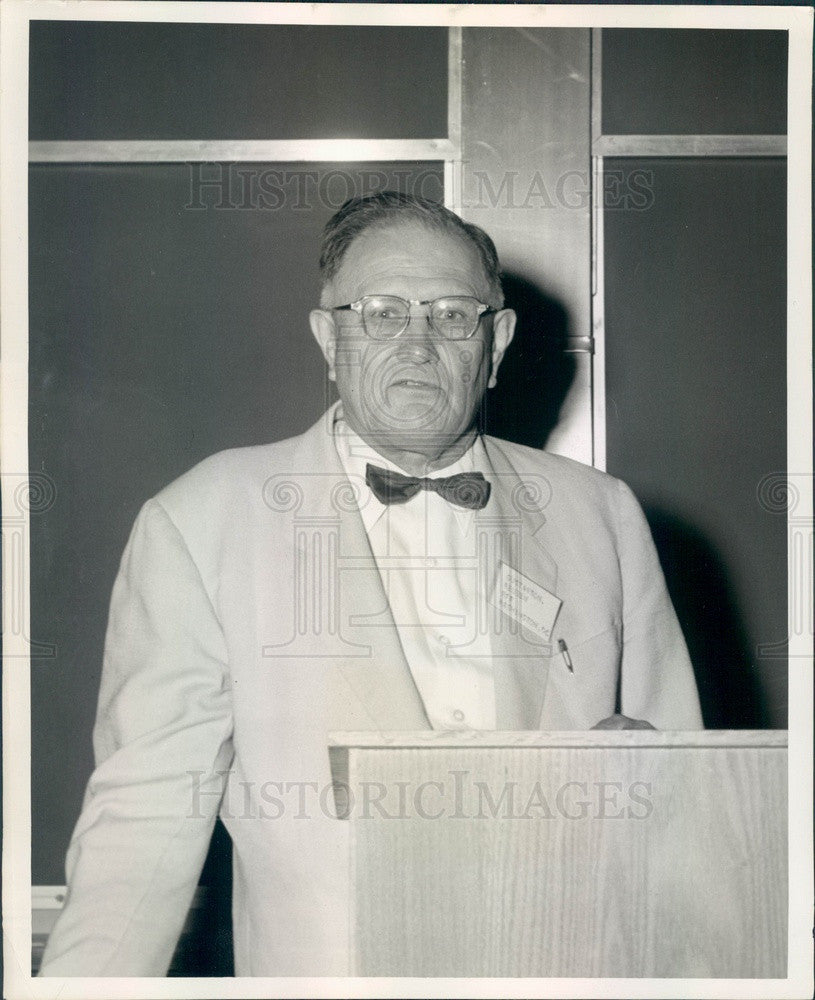 1959 Boulder CO Reuben Gustavson, Resources for the Future President Press Photo - Historic Images