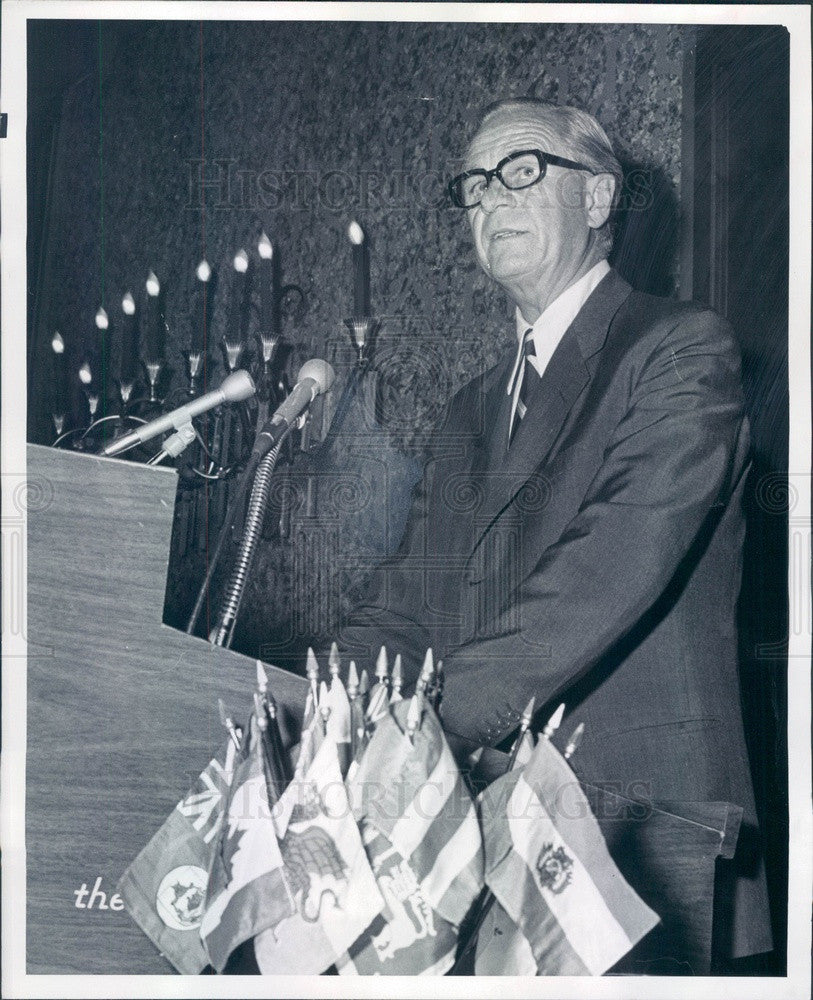 1972 Norway Ambassador to US Arne Gunneng Press Photo - Historic Images