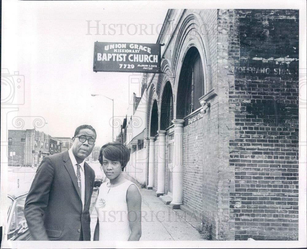 1969 Detroit, Michigan Union Grace Missionary Baptist Church Press Photo - Historic Images