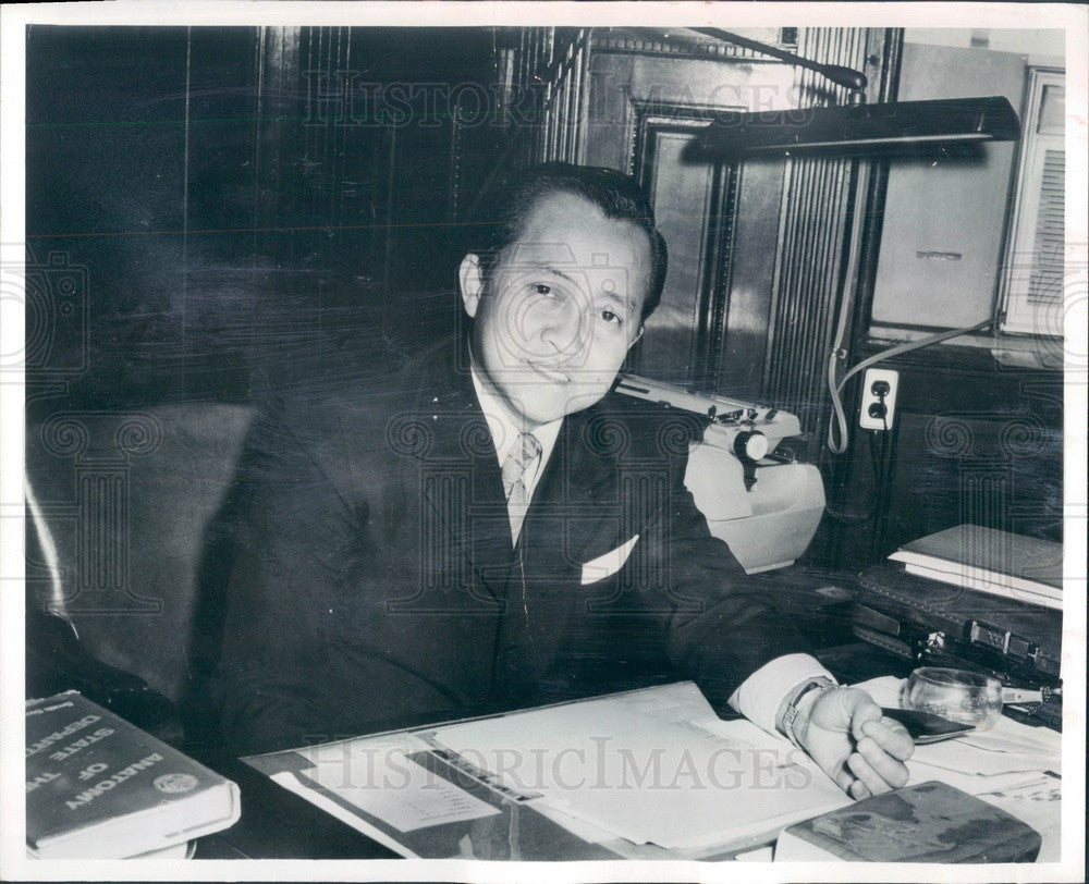 1972 Indonesian Embassy Minister-Counselor Abdurrahman Gunadirdja Press Photo - Historic Images