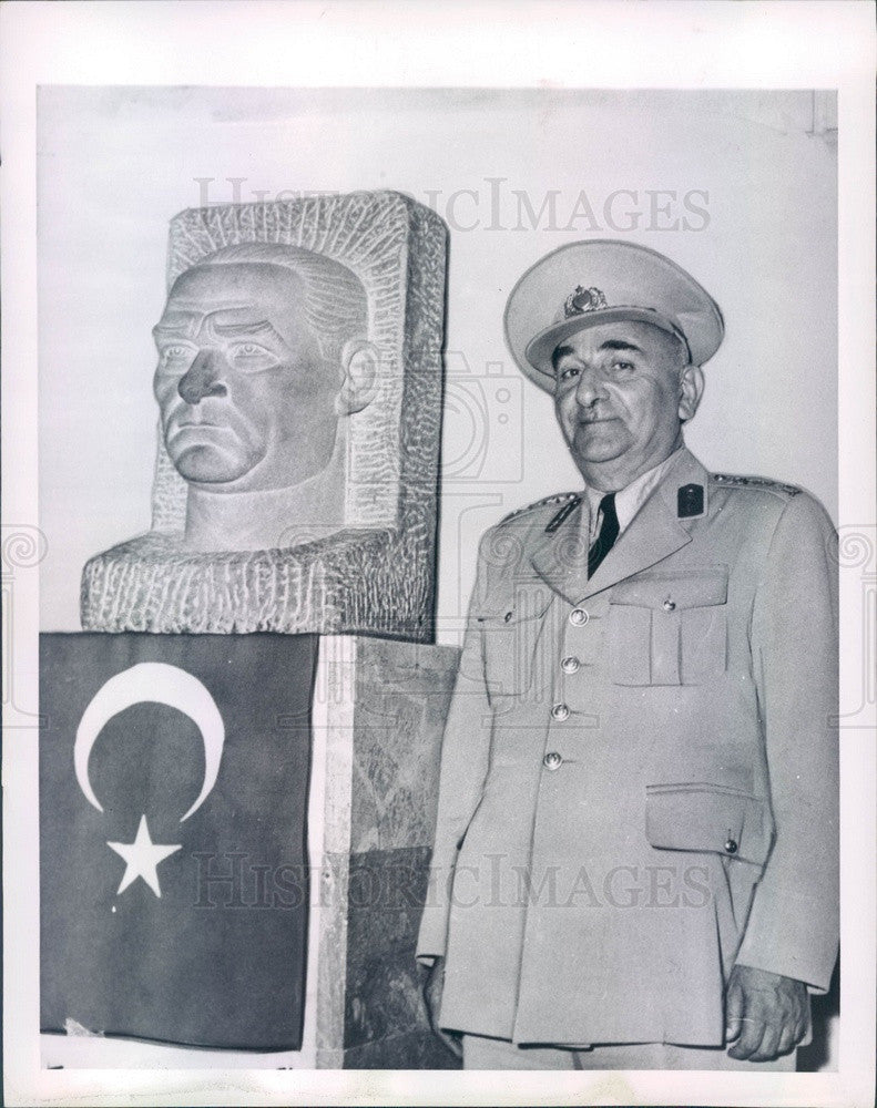 1960 Turkish President General Cemal Gursel Press Photo - Historic Images