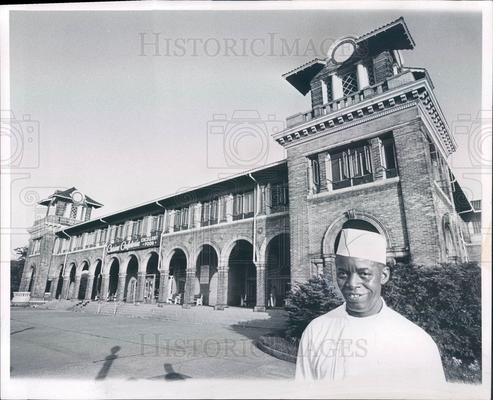 1970 Detroit, Michigan Belle Isle Casino, Chef Dave Smith Press Photo - Historic Images