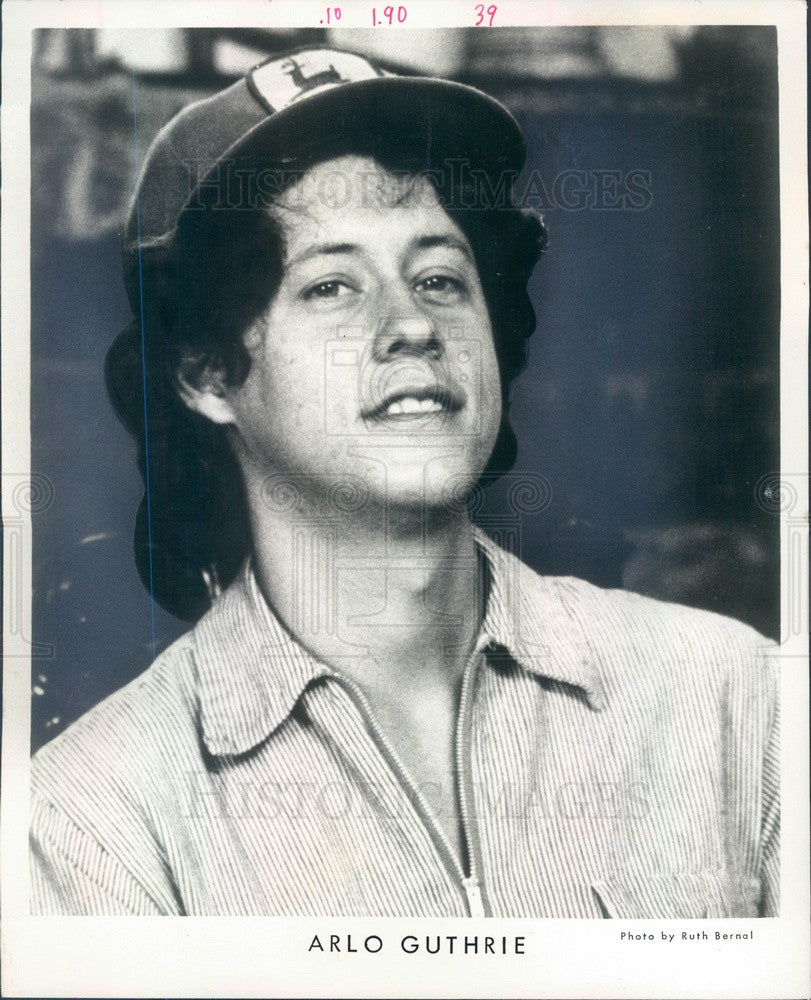 1974 American Folk Singer Arlo Guthrie Press Photo - Historic Images