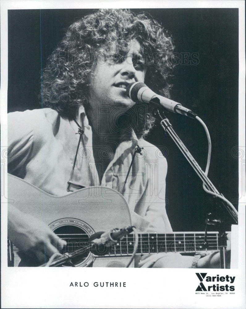 1986 American Folk Singer Arlo Guthrie Press Photo - Historic Images