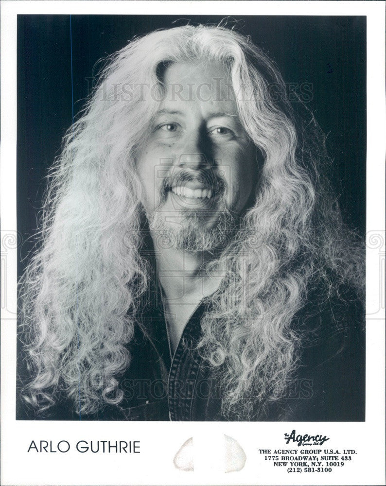 1996 American Folk Singer Arlo Guthrie Press Photo - Historic Images