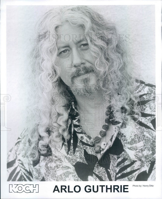 1997 American Folk Singer Arlo Guthrie Press Photo - Historic Images