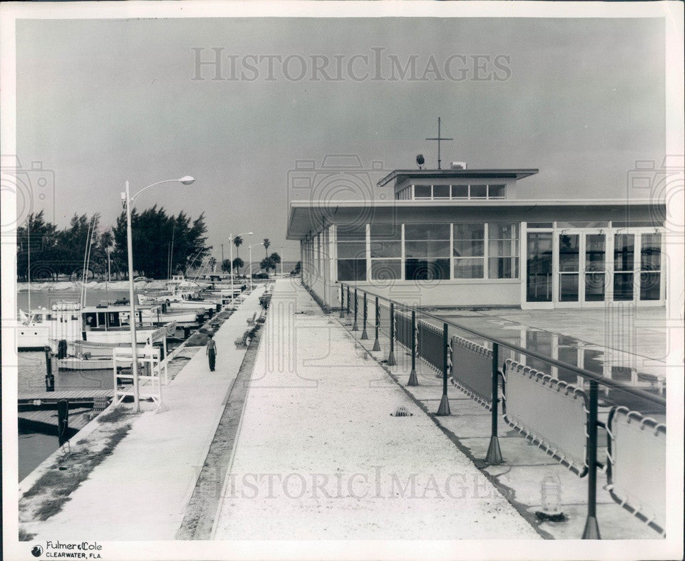 Undated Clearwater, Florida Marina Press Photo - Historic Images