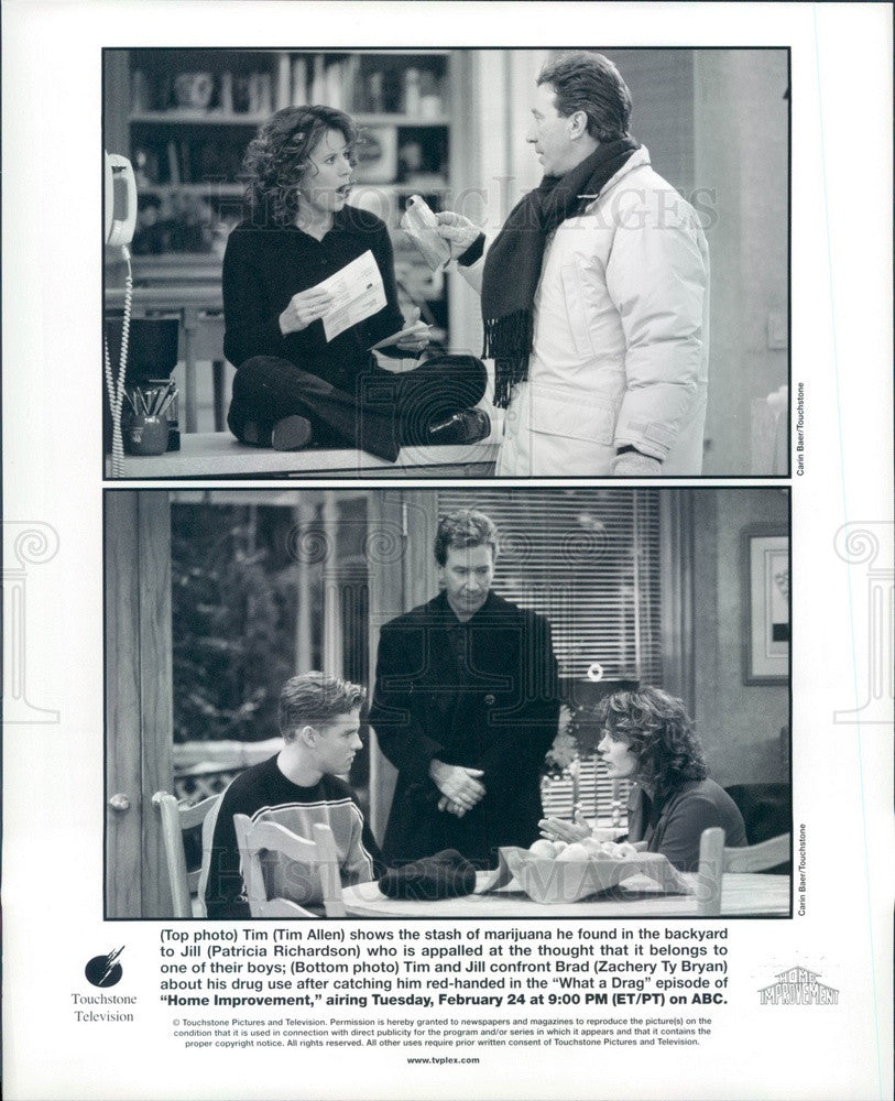 1999 Tim Allen/Patricia Richardson/Zachery Ty Bryan Home Improvement Press Photo - Historic Images