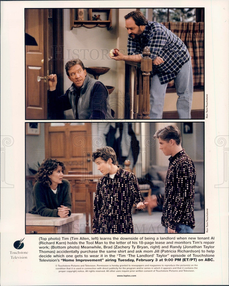 1998 Tim Allen/Richard Karn/Patricia Richardson/J Thomas/Z Bryan Press Photo - Historic Images