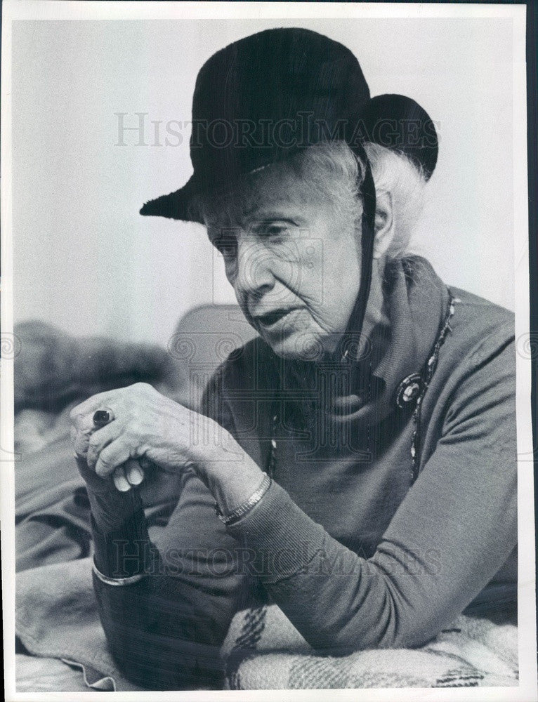 1979 Gray Panther Founder, American Activist Maggie Kuhn Press Photo - Historic Images