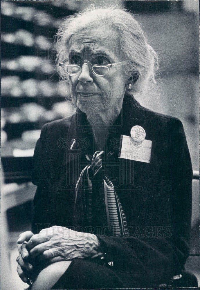 1972 Gray Panther Founder, American Activist Maggie Kuhn Press Photo - Historic Images