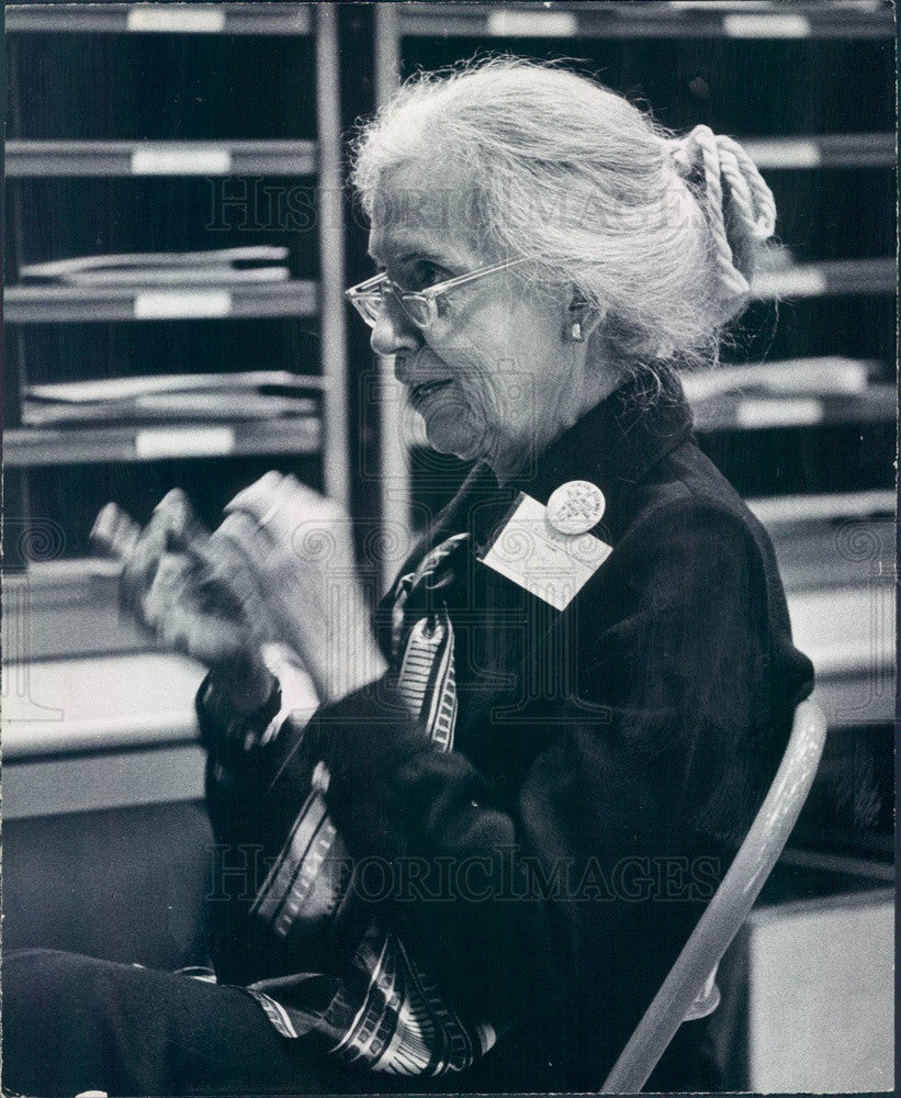 1972 Gray Panther Founder, American Activist Maggie Kuhn Press Photo - Historic Images