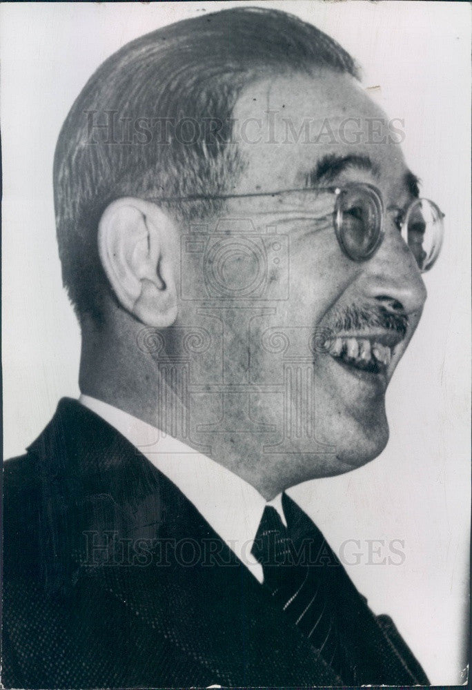 Undated Japan Envoy to US for Peace Talks Saburo Kurusu Press Photo - Historic Images