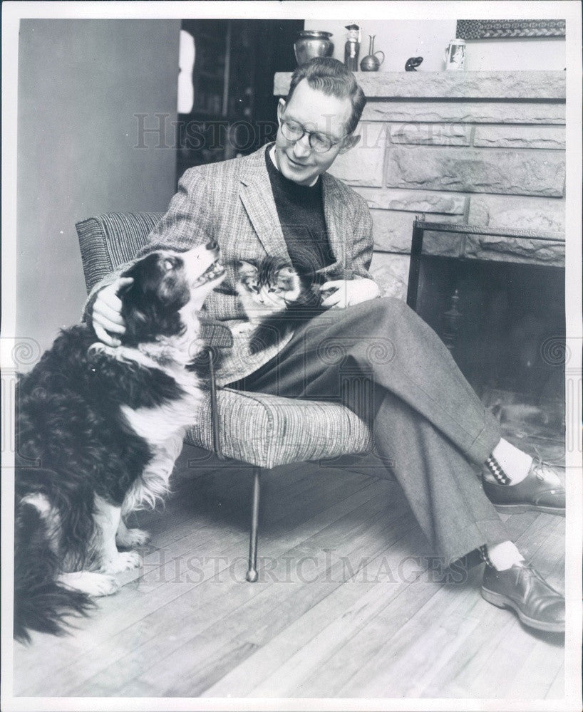 1958 Author Dr. Virgil Scott Press Photo - Historic Images