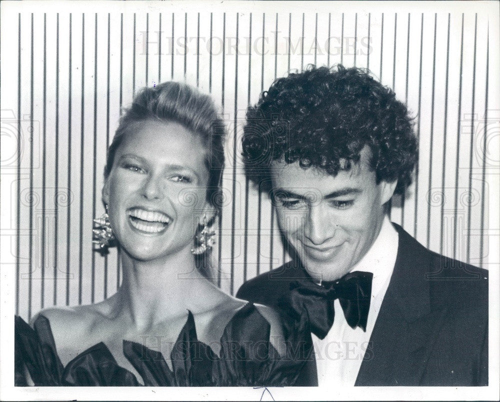 1982 Model Christie Brinkley & Olivier Chandon Press Photo - Historic Images