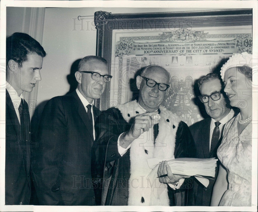 1966 Sydney, Australia Lord Mayor John Armstrong Press Photo - Historic Images